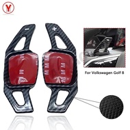 Carbon Fiber Car Steering Wheel Shift Paddle For Volkswagen VW Golf 8 Mk8 B8 MK7 CC TIGUAN L Teramon