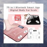 TBS 79 in 1 App Support Smart Body Scale Rechargeable Body Fat Weight Scale 12-in-1 Digital Weight L