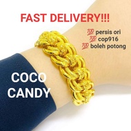 Rantai Tangan / Gelang COCO CANDY @ COCO KENDI Budak & Dewasa cop916 EMAS KOREA / BANGKOK Bracelet M