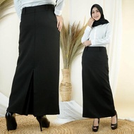 Sofi 10-Rok Panjang Biron - Rok Kantor Rempel Murah  S-7L (LP 70CM-120CM) BB 40KG-110KG -Gabardine -