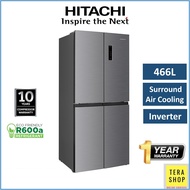 Hitachi HR4N7522DSXMY Multi Door Inverter Refrigerator Peti Sejuk Fridge