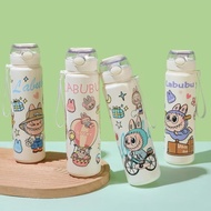 800ml Labubu Water Bottle Sport Drinking Bottle BPA Free /Food-grade water bottle