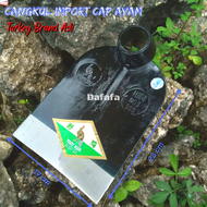 TERBARU Cangkul Import Cap Ayam Turkey Brand Gagang Bulat - Pacul Cap Ayam Turki Baja Tebal Anti Len