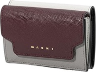 PFMOW02U23LV520 Women's Tri-Fold Wallet DARK Port/Dolphin/NATURAL WHITE