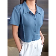 Serena Crop top Knit by Megastore Attire | Korean Women's knit Top | Korean Crop top blouse | Women's Knitwear | Knit Women's Clothes | Latest Women's Tops