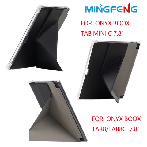 Slim Folding Stand Cover For Funda Onyx Boox Tab Mini C 7.8" Pencil Holder Case Shockproof TPU Back 