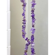 (A86) Amethyst Citrine Chips 40cm 6mm to 7mm Incomplete Bracelets Necklaces DIY 紫水晶紫黄晶半成品手串手链项链