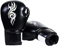 Boxing gloves Boxing Gloves Boxing Punch Bag Mitts 8oz Junior Kids Punching Boxing Gloves MMA Training for Boxing Muay Thai MMA for Men and Women (Color : Black, Size : 8oz)