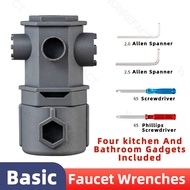 Faucet Aerator Removal Tool 16 in 1with Faucet Cache Aerators Faucet Aerator Replacement for Sink  A