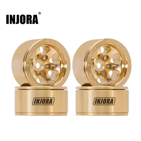 INJORA -4.7mm Offset 1.0 Brass Beadlock Wheel Rim for 1/24 1/18 RC Crawler SCX24 FCX24 TRX4M Ascent1