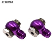 SK CUSTOM Al Alloy Banjo Adaptor Bolt Fitting Male AN10 AN8 Ball Adapter M18 M221.5 360° Rotating Sw