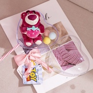 Lotso Bear Stitch Flower and Balloon Bouquet Doll Flower Bouquet Graduation Bouquet Girl's and Boy's