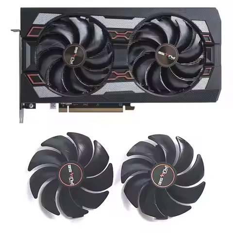 New RX5500 XT GPU fan 6PIN DC12V FD10015M12D suitable for Sapphire RX 5500 5600 5700XT PULSE graphic