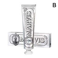 1Pcs 85ml Italy Original Marvis Whitening Mint Freshen Breath and Remove Smoke Stains Toothpaste
