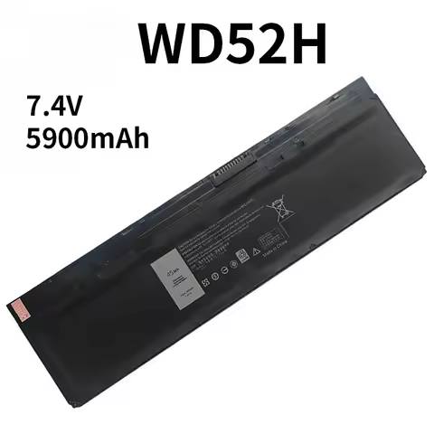 High Quality Replacement Laptop Battery For Dell WD52H Latitude E7240 E7250 VFV59 W57CV 5900mAh 7.4V