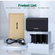 FirstPower battery charger is specially designed for GoPro Hero 12/ Hero 11/Hero 10/Hero 9/Hero 8/He