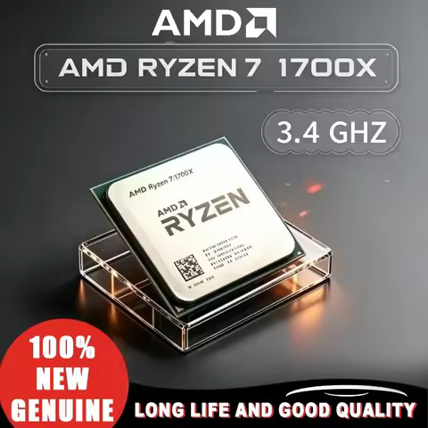 AMD Ryzen 7 1700X Eight-Core 3.4 GHz Socket AM4 YD170XBCM88AE CPU Processor R7 1700X Smooth Multitas