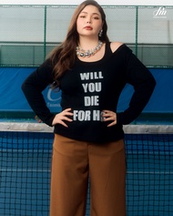 เสื้อ Her worth Long Sleeve #FMBL-F1T117 #COE #FESTIVE