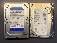 Seagate 500GB ，Western Digital 1TB ，2TB 硬碟