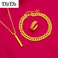 rantai leher emas 916 original malaysia gold mens necklace ring bracelet set square plaque pendant j