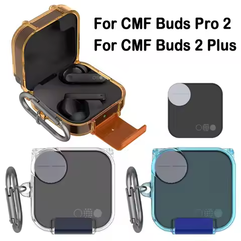 TPU Earphone Protective Case Transparent Anti-Scratch Clear Cover Shockproof Security Lock for CMF B
