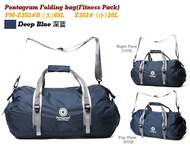 MUJI จัดส่งฟรีห้าแฉกดาวแบบพกพาพับกระเป๋ากันน้ำออกกำลังกายกระเป๋ากีฬากระเป๋าเดินทางกระเป๋าเดินทางกระเ