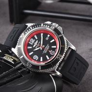 สายรัดซิลิโคนสำหรับนาฬิกาสำหรับผู้ชายนาฬิกาควอตซ์แฟชั่นคลาสสิก Breitling