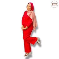 Fuchsia luki pink knit suit