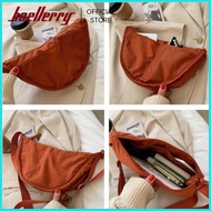 ∧ ① Baellerry Cotton Dumpling Adjustable Shoulder and Sling Bag
