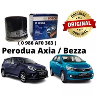 BOSCH OIL FILTER (0986AF0363) FOR PERODUA AXIA/BEZZA