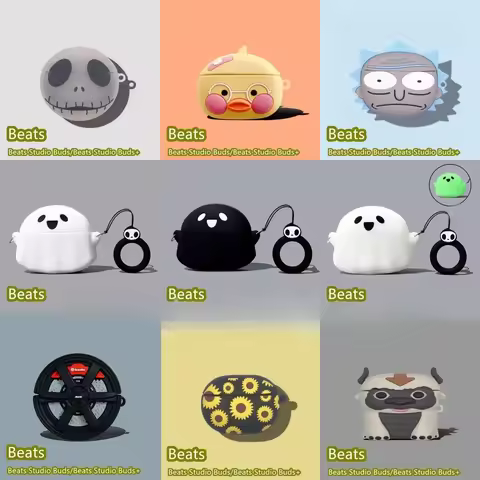 For Beats Studio Buds Beats Studio Buds+ Case 3D Cartoon Silicon Cartoon Soft Case Wireless Bluetoot