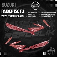 Suzuki Raider 150 FI 2023 Stock Decals Set