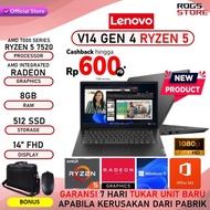 Laptop Lenovo V14 G4 Ryzen 5 7520 8Gb 512Gb Ssd 14.0"Fhd