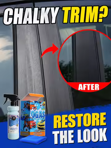 Refinish Car Plastics Spray with UV Protect for Dashboard and Trim Restore Like New Car Cleaner