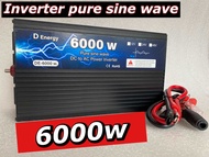 อินเวอร์เตอร์ Inverter pure sine wave 6000w 12/24/48v to 220v คลื่นเพียวซายแท้ อินเวอร์เตอร์ พร้อมส่