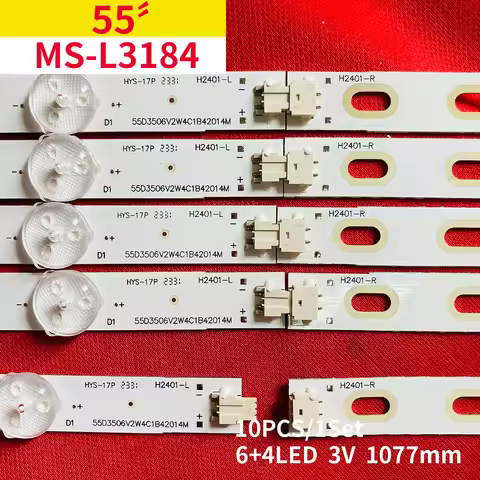 LED Backlight strip 10 Lamp for ST-5540US MS-L3184 V2 JL.D55052330-006AS-M_V01 55Z1 TD SYSTEM K55DLX
