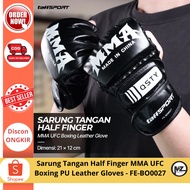 Half Finger MMA UFC Boxing PU Leather Gloves Boxing Gloves/