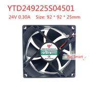 DC YTD249225S04501 1 pc 24V 0.3A frequency converter cooling fan 92*92*25mm Mla10 92*92*25mm