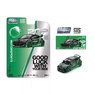 Ready Stock [POPRACE enigma Co-Branded PRE007 Yalex GR Rocket Rabbit Black Green] 1: 64 Alloy Car Mo