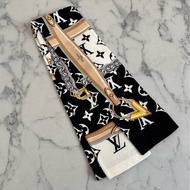 LV M78656黑白logo長絲巾