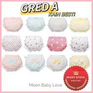 💗Ready Stock💗100% COTTON 0 - 4 years old Baby Kids Girl Underwear Panties Underpants Budak Perempuan