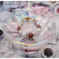 [Eclipse.gem] Red Plum Blossom Jasper, Kunzite, White Jade, Strawberry Quartz, Crackle Quartz Bracel