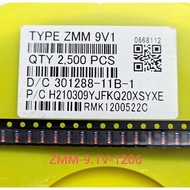 (Combo of 10) Zener Diode ZMM9V1 SMD 1206 LL34 cylindrical glass tube Zener Diode 9.1V 0.5A (Combo)