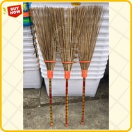NEW SALE ORANGE HANDLE COW COCONUT BROOM/ YARD BROOM/ GARDEN BROOM/