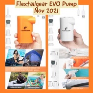 FLEXTAILGEAR - <<2021最新>>EVO 便攜式電動充/抽氣泵，5000mAh 可充電池供電的便攜式迷你氣墊泵 4.5 KPa 高壓，適用於船、泳池充氣、床墊、充氣機、露營