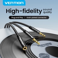 Vention Headphone Splitter for Computer 3.5mm Female to 2 Dual Male Mic Audio Y Splitter Cable for S