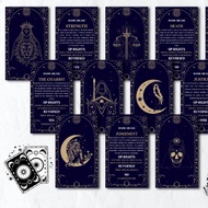 10.3*6cm Tarot Meaning Cards 78 Pcs Cards Sketchy Traditional Images and On The Other Side Are Keywo