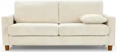70in Corduroy Couch, Kidirect Sofa No Tool Assembly, Comfy Couches for Living Room 21in Deeper Seats