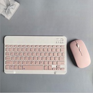 Wireless Bluetooth Mouse Set Colorful 10 Inch Keyboard For Android/ios/IPad/Macaron/tablet