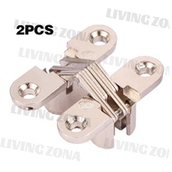2pcs Engsel Tanam/Engsel Pintu Tersembunyi/Engsel Concealed Cross/Engsel Lipat Tanam